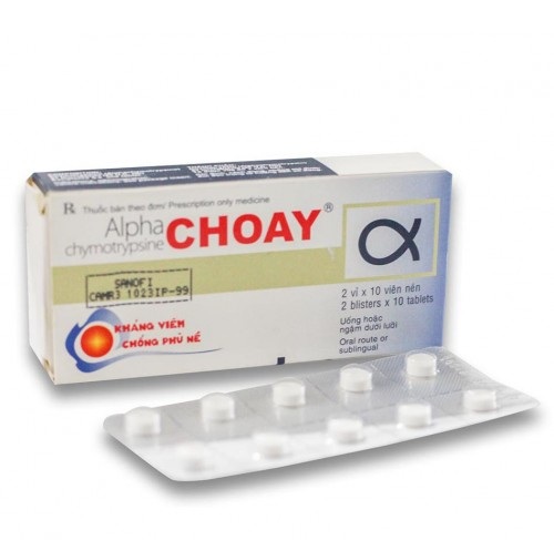 Thuốc Alpha Choay là thuốc có tác dụng kháng viêm và chống phù nề
