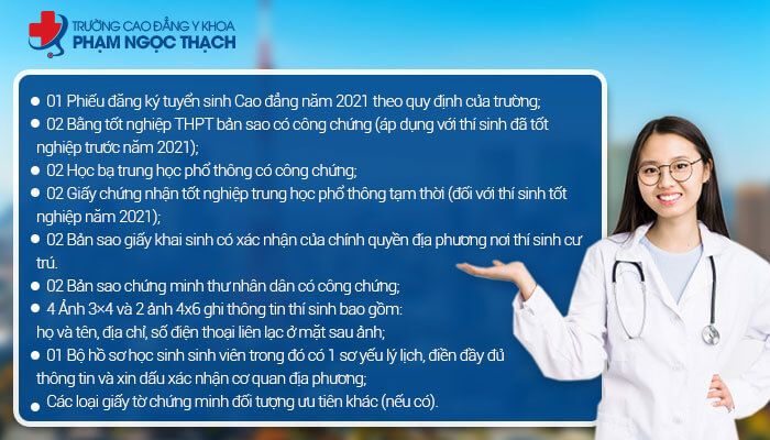 Bộ hồ sơ xét tuyển trường Cao Đẳng Y Khoa Phạm Ngọc Thạch