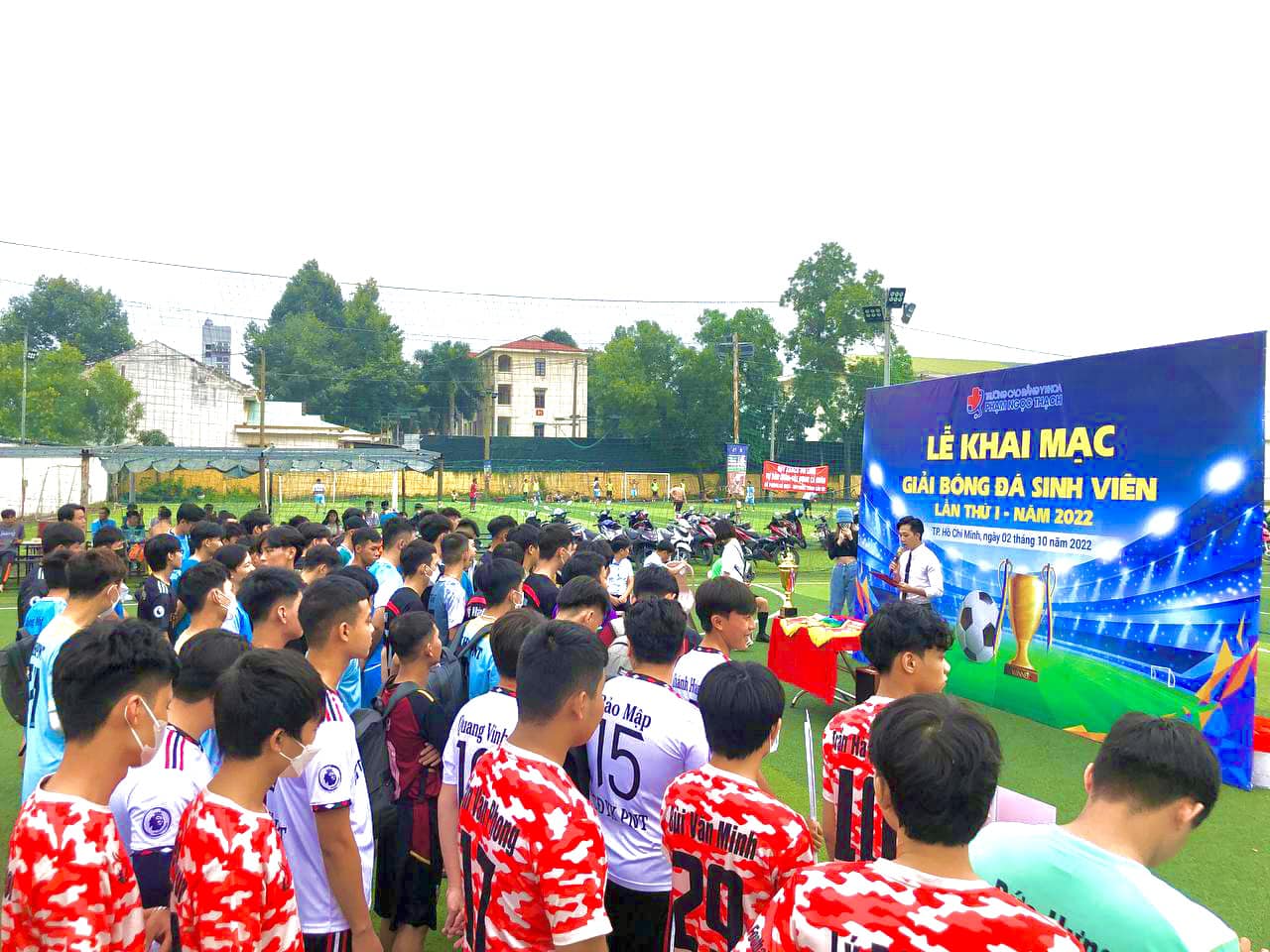 Buổi lễ Khai mạc giải bóng đá Sinh viên nam