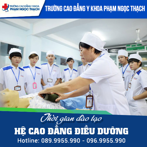 Thời gian đào tạo Cao đẳng Điều dưỡng TPHCM