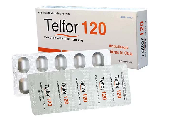 Thuốc Telfor được dùng để giảm dị ứng, mẩn ngứa, nổi mề đay