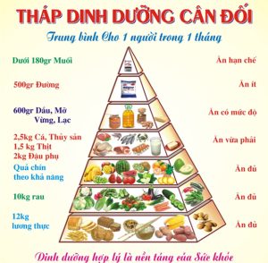 Tháp dinh dưỡng giúp bạn có một sức khỏe dẻo dai
