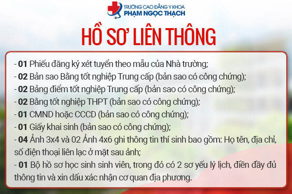 Bộ hồ sơ liên thông cao đẳng điều dưỡng