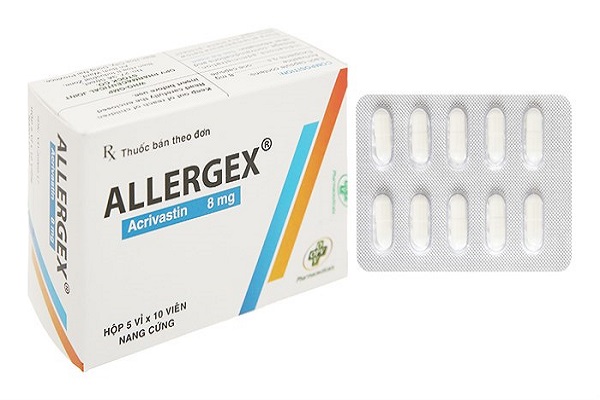 Thuốc Allergex 8mg c&oacute; điều trị dị ứng, m&agrave;y đay