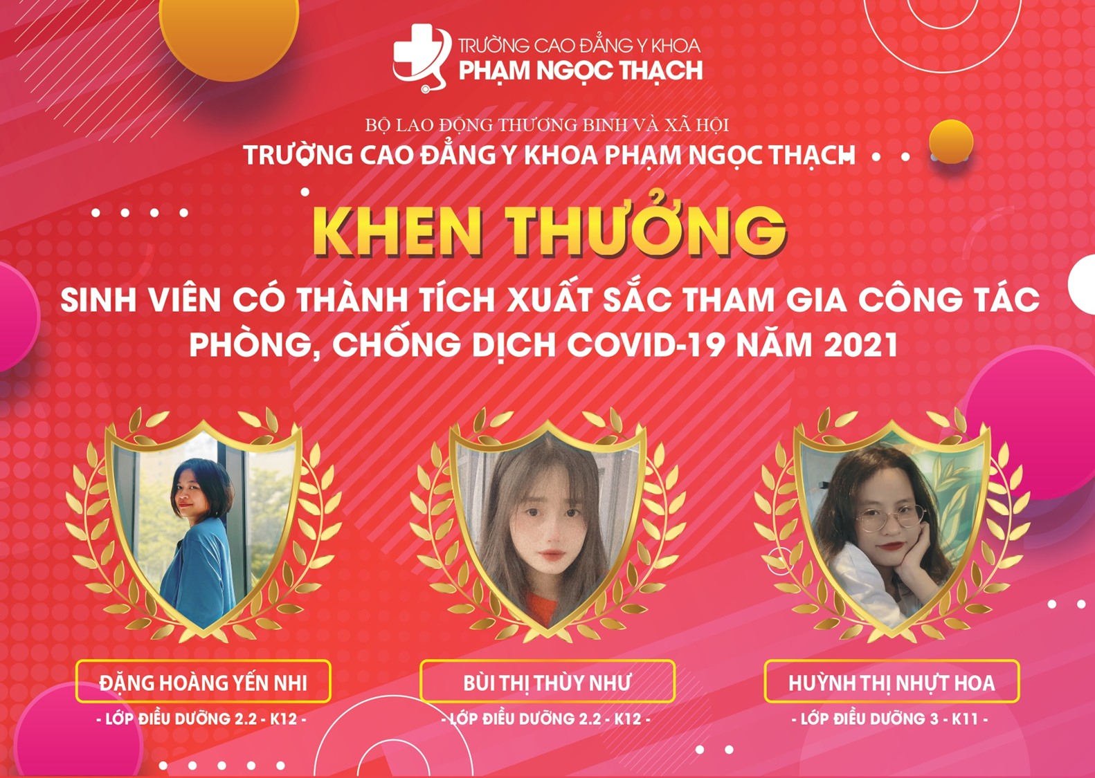 sinh viên tham gia chống dịch CĐ Y Khoa Phạm Ngọc Thạch