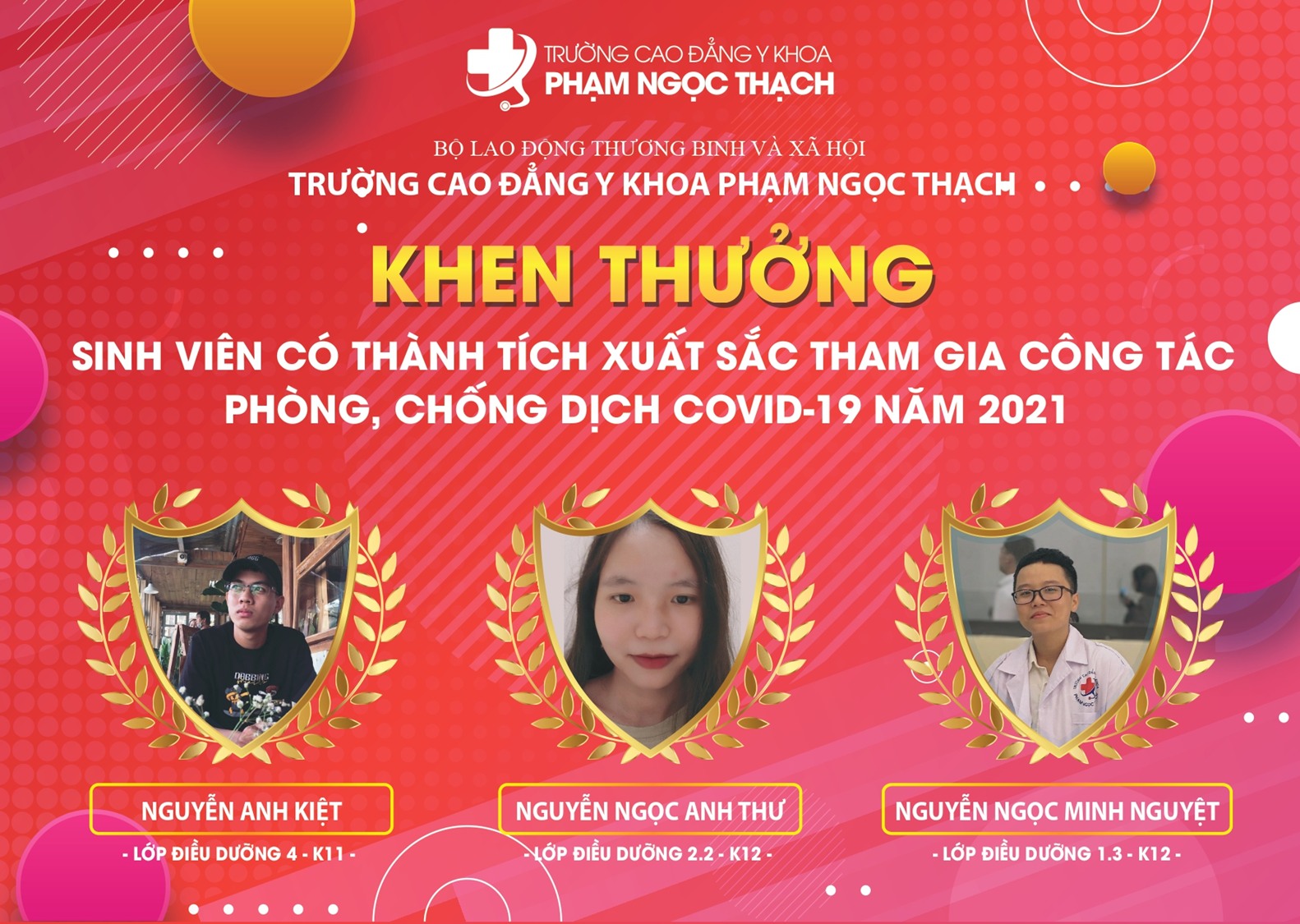 sinh viên tham gia chống dịch CĐ Y Khoa Phạm Ngọc Thạch