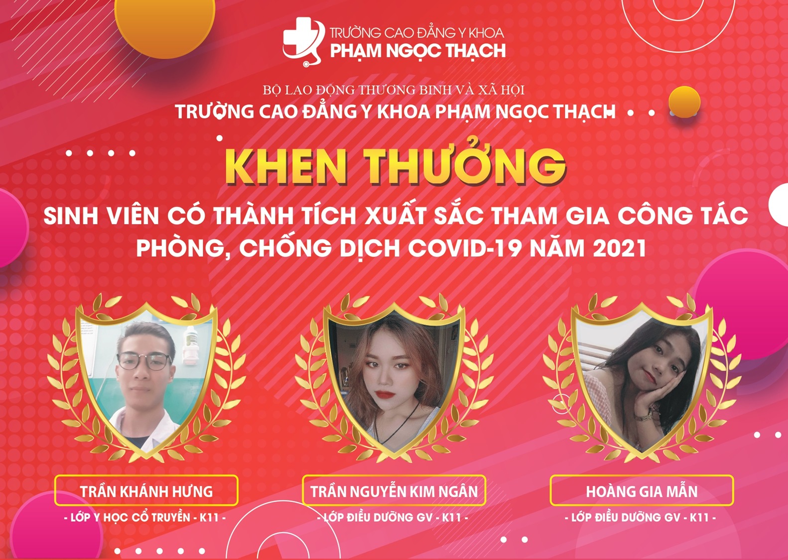 sinh viên tham gia chống dịch CĐ Y Khoa Phạm Ngọc Thạch