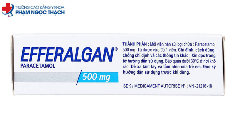 Liều d&ugrave;ng thuốc Efferalgan&reg;