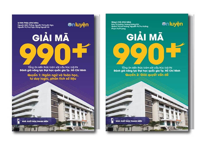 Sách Giải mã 990+ tổng ôn bài thi đánh giá năng lực ĐHQG TP.HCM