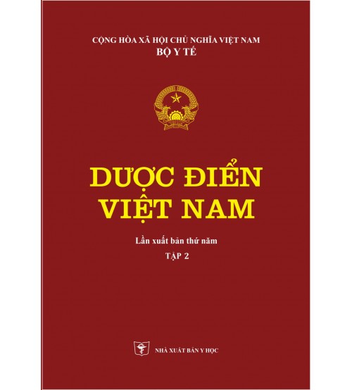 Ảnh b&igrave;a s&aacute;ch Dược điển Việt Nam 5 tập 2