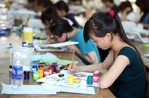 Nhiều trường tuyển sinh khối H hiện nay