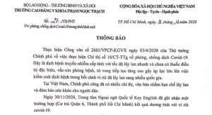 Phòng, Chống dịch Covid 19 của CĐYK Phạm Ngọc Thạch 2020