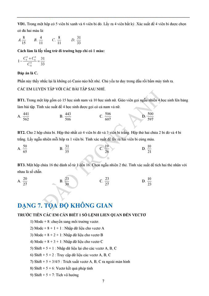 Hướng dẫn c&aacute;ch giải to&aacute;n nhanh bằng m&aacute;y t&iacute;nh cầm tay