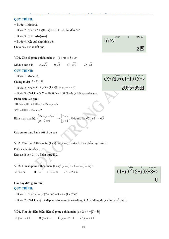 Hướng dẫn c&aacute;ch giải to&aacute;n nhanh bằng m&aacute;y t&iacute;nh cầm tay