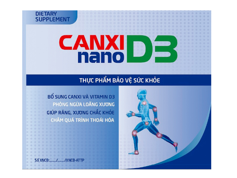 Canxi Nano D3 gi&uacute;p xương chắc khỏe, ngăn chặn qu&aacute; tr&igrave;nh tho&aacute;i h&oacute;a