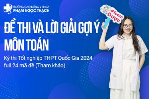 Đáp án đề thi tốt nghiệp THPT môn Toán 2024