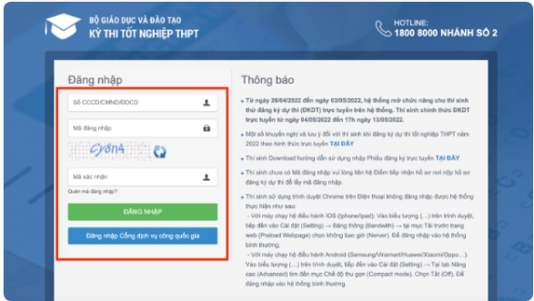 Hướng dẫn đăng k&yacute; x&eacute;t tuyển nguyện vọng Đại học