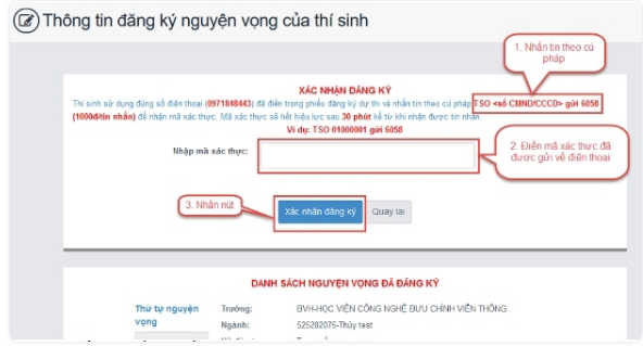 Hướng dẫn đăng k&yacute; x&eacute;t tuyển nguyện vọng Đại học