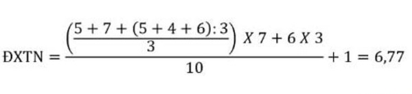 V&iacute; dụ t&iacute;nh điểm thi tốt nghiệp 2024 theo hệ GDTX