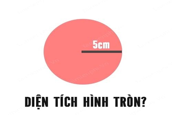 Biết chu vi hình tròn có thể tính được diện tích dễ dàng