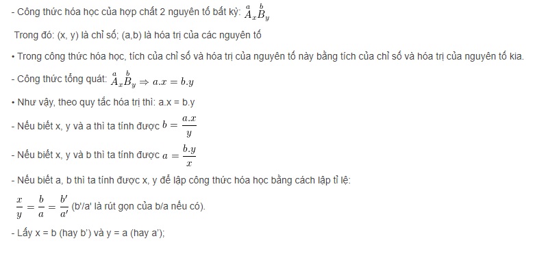 Quy tắc h&oacute;a trị