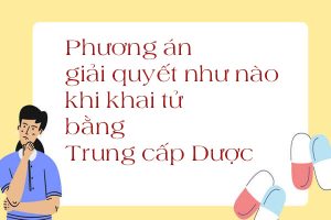 Phương án giải quyết khi khai tử bằng Trung cấp Dược