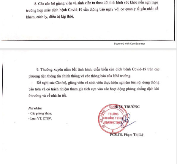 Thông báo tăng cường phòng, chống dịch Covid-19 trong tình hình mới