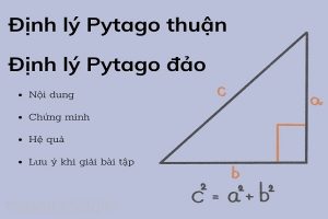Định lý Pytago là gì? Công thức và Bài tập vận dụng