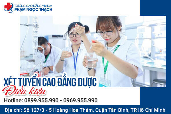 Điều kiện x&eacute;t tuyển Cao đẳng Dược TPHCM năm 2024
