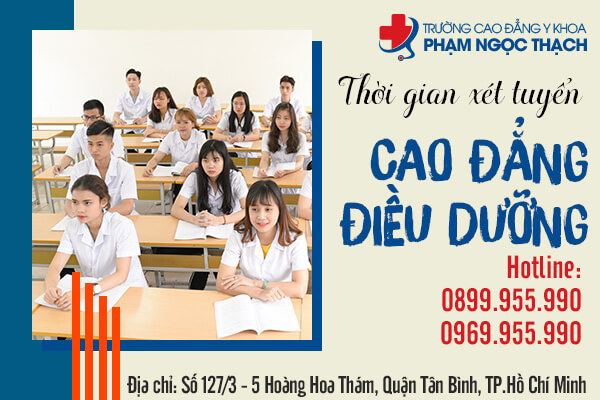 Thời gian xét tuyển Cao Đẳng Điều Dưỡng TPHCM