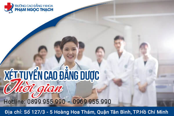 Thời gian x&eacute;t tuyển Cao đẳng Dược TPHCM